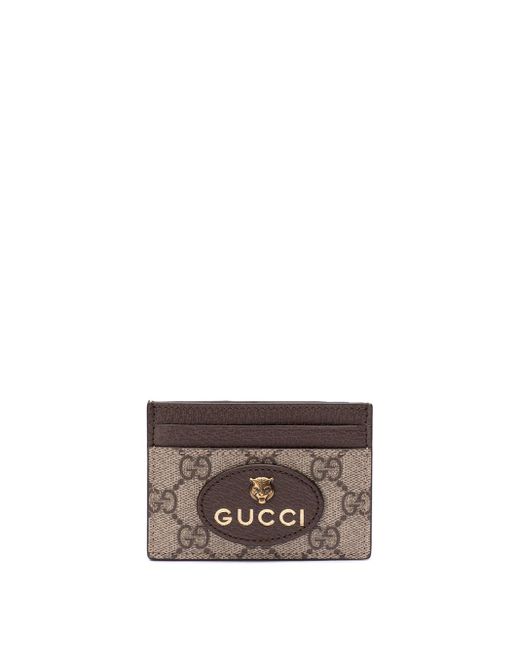 Gucci White `neo Vintage Gg Supreme` Card Case for men