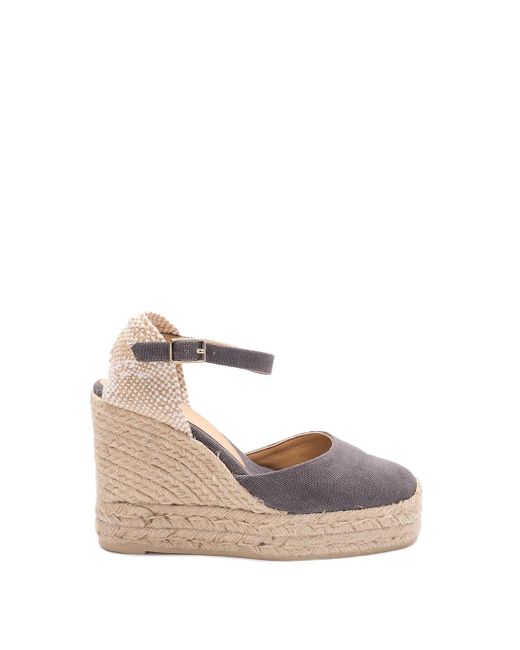 'Carol/8Ed/002' Wedge Espadrilles di Castaner in Pink