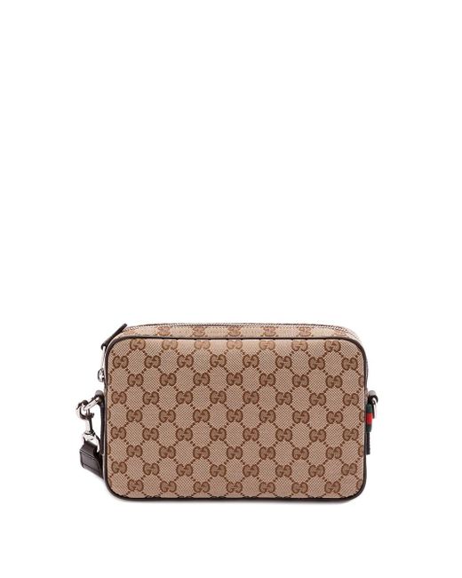 Gucci Brown 'Original Gg' Crossbody Bag for men