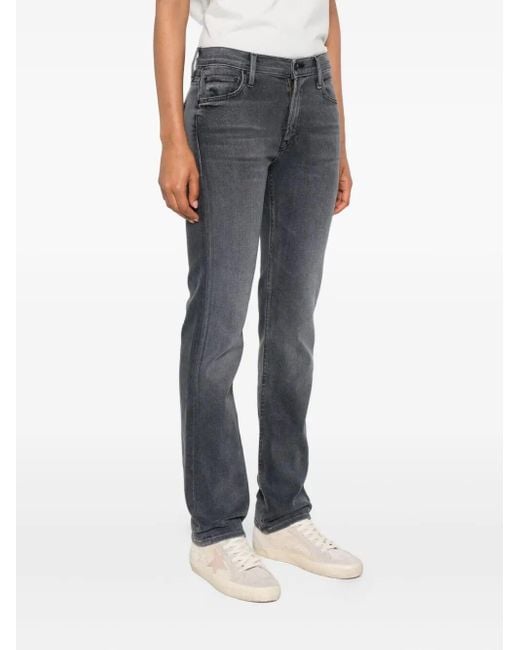 Mother Gray The Mid Rise Rider Skimp Jeans