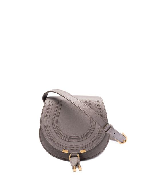 Chloé Gray `Marcie` Small Saddle Bag