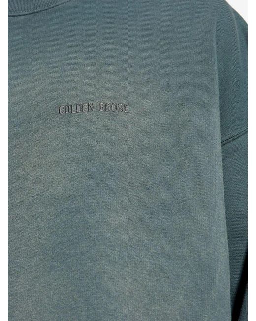 Golden Goose Deluxe Brand Green Cotton Crew-Neck Sweatshirt