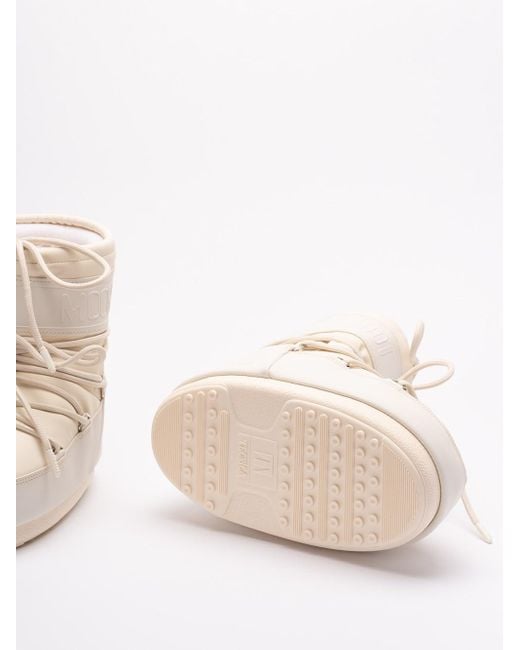 Moon Boot White 'Icon Low Rubber' Boots