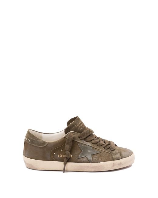 Golden Goose Deluxe Brand Brown 'Super-Star' Sneakers for men