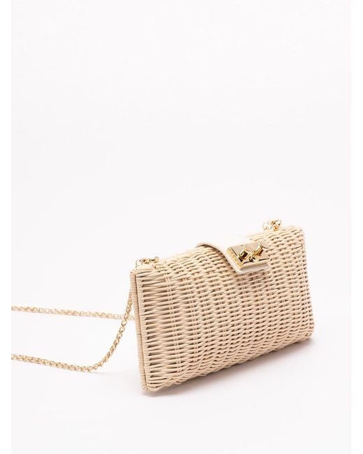 Rodo Natural Wicker Clutch