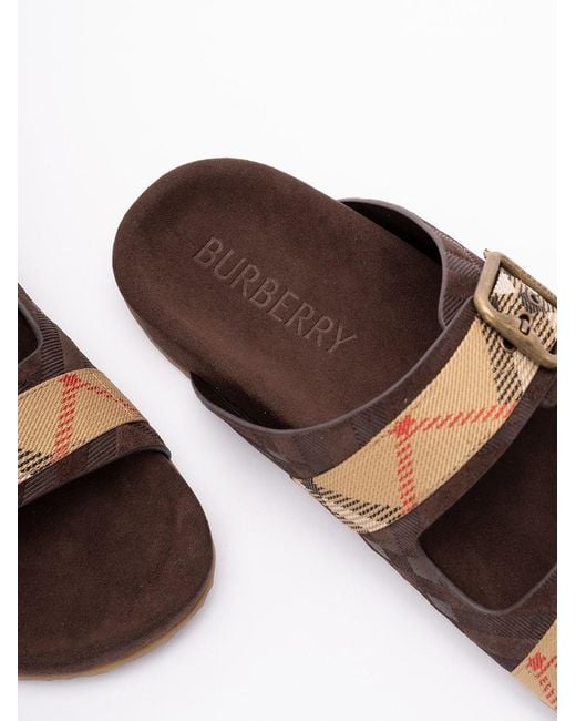 Burberry Brown 'Urchin' Sandals for men