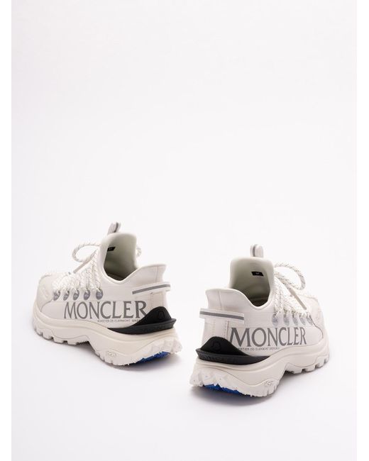 Moncler White 'Trailgrip Lite2' Low-Top Sneakers
