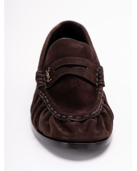 Saint Laurent White 'Le Loafer' Loafers for men