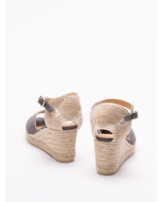 Castaner White 'Bianca/6/002' Wedge Espadrilles