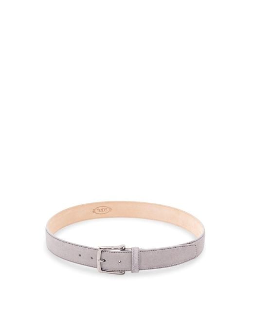 Tod's White New Basic Belt for men