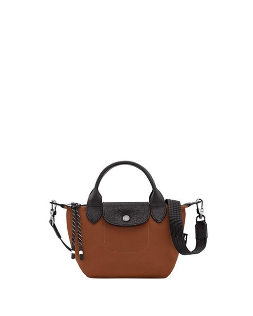 Longchamp Brown 'Le Pliage Energy' Extra Small Handbag