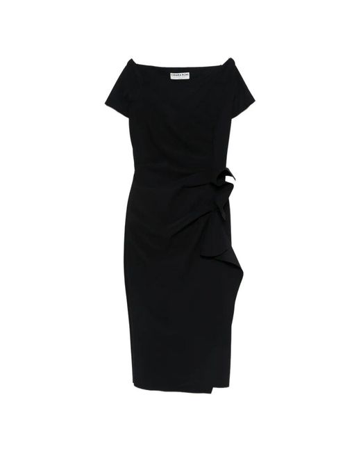 Chiara Boni Black Silveria Midi Dress