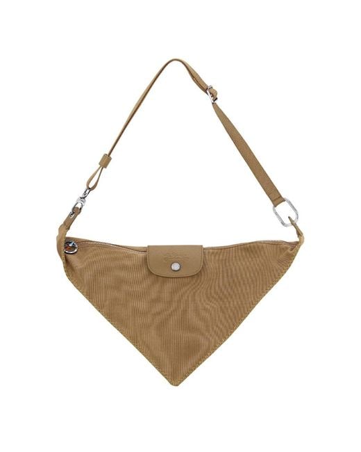 Longchamp White 'Le Pliage Baroudeur' Small Crossbody