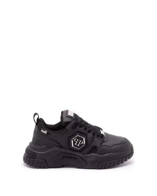 New 'Predator' Sneakers 'Pp Hexagon' di Philipp Plein in Black da Uomo
