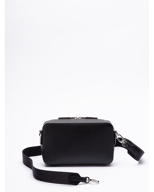 Saffiano Leather Shoulder Bag di Prada in Black da Uomo