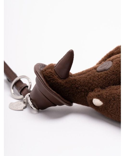 Moncler Brown 'Duck' Key Ring for men