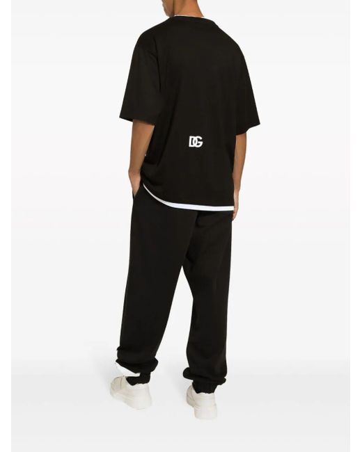 Dolce & Gabbana Black Track Pants for men