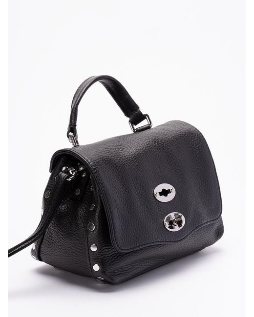 Zanellato Black Baby 'Postina Daily' Handbag