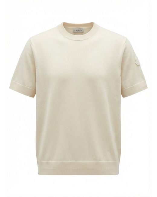 Moncler White Crew-Neck Sweater for men