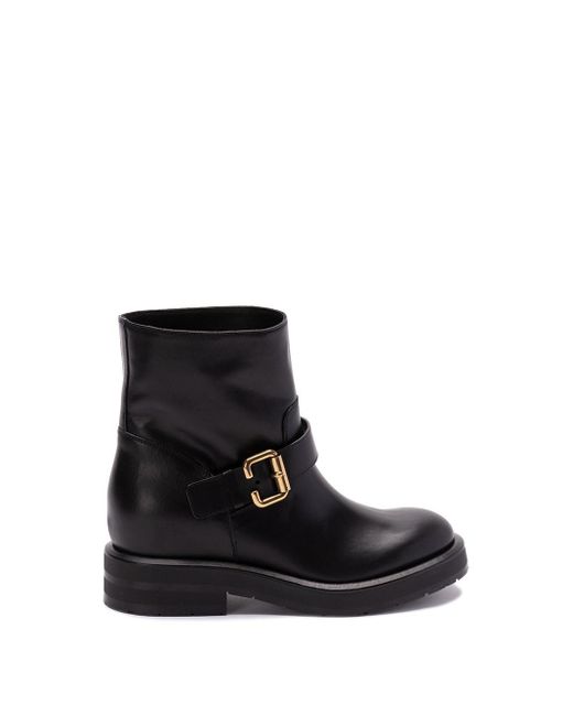 Chloé Black `Coddington` Ankle Boots