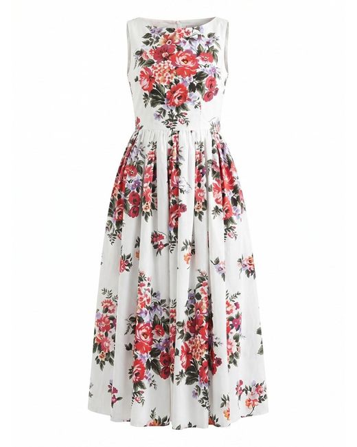 Dolce & Gabbana White Midi Dress
