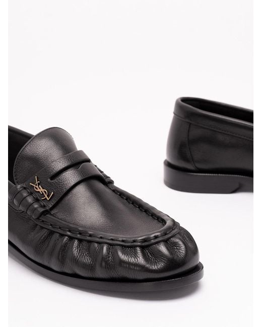 Saint Laurent White 'Le Loafer' Loafers