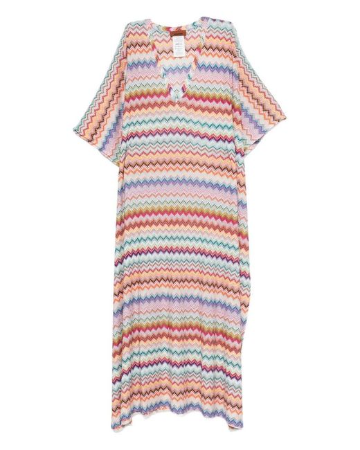 Missoni White Long Beach Robe