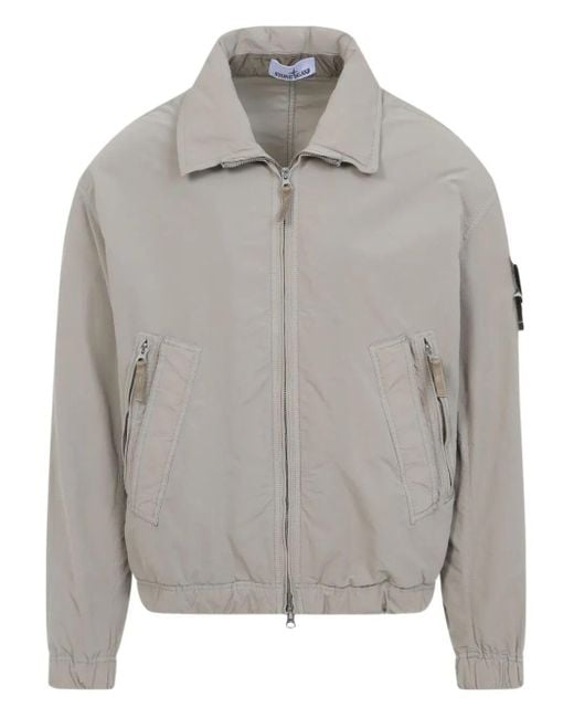 Stone Island Gray David Light-Tc' Bomber Jacket for men