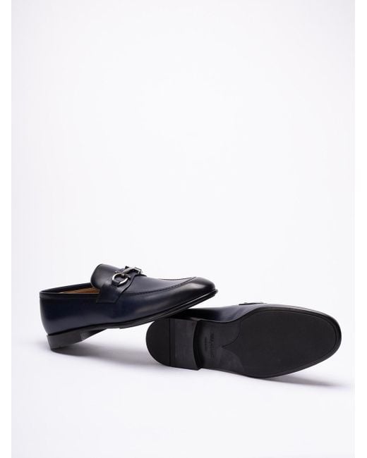 Ferragamo Blue `Foster` Loafers for men