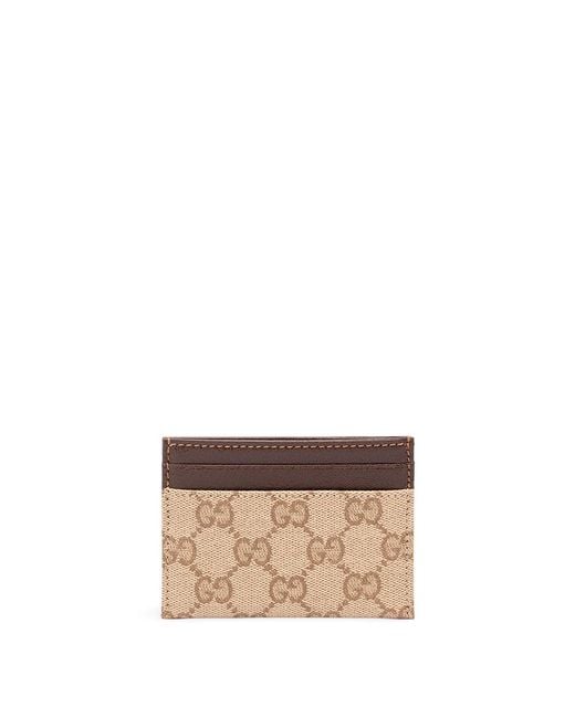 Gucci Natural 'Gg Core' Card Case for men