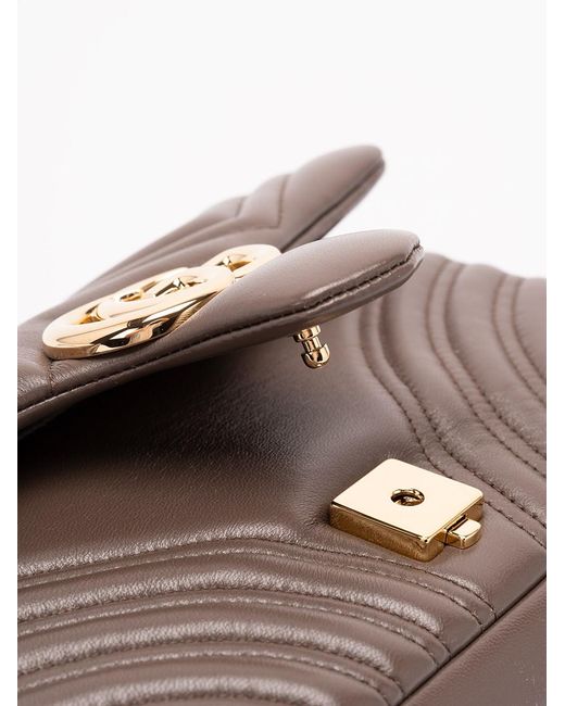 Gucci Gray 'Gg Marmont' Crossbody Bag
