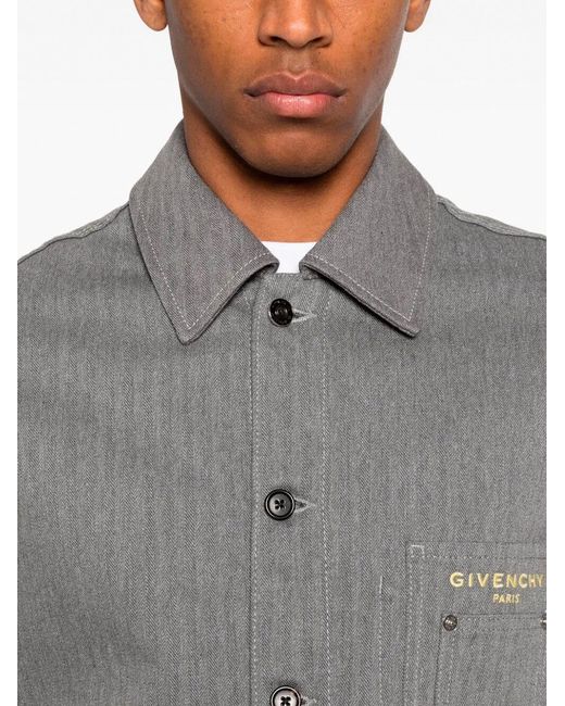 Patch Pockets Jacket di Givenchy in Gray da Uomo