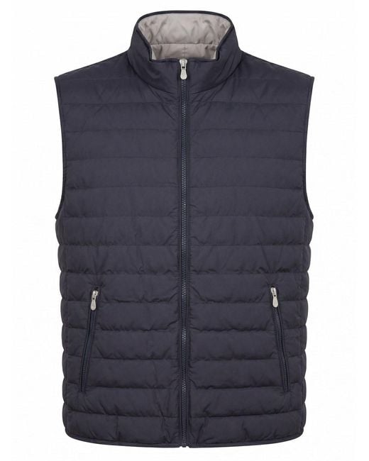 Brunello Cucinelli Blue Padded Vest for men