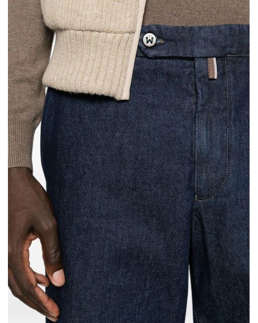 Berwich Blue Pants for men