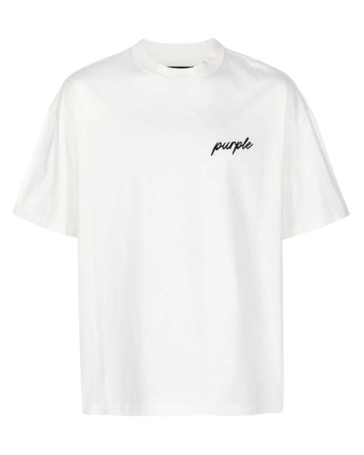 Purple Brand White Brand Oversized T-Shirt for men