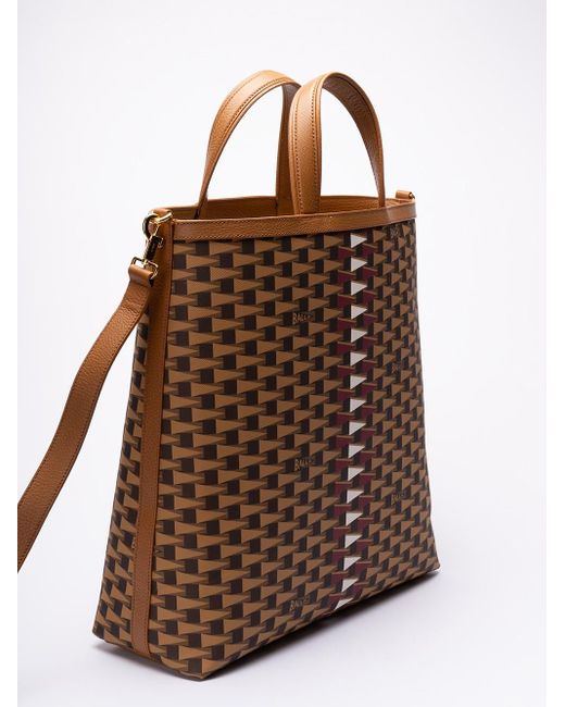 Bally Brown `Pennant` Tote Bag for men