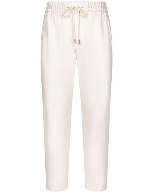 Dolce & Gabbana Track Pants in White for Men | Lyst