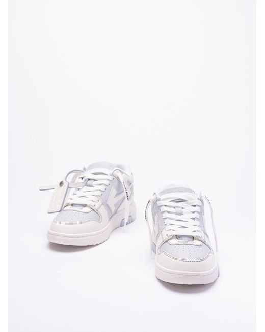 `Out Of Office Calf Leather` Sneakers di Off-White c/o Virgil Abloh in White