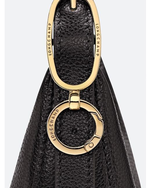Longchamp Black 'Le Foulonné' Small Crossbody