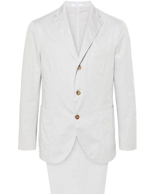 Boglioli White Single-breasted Suit for men