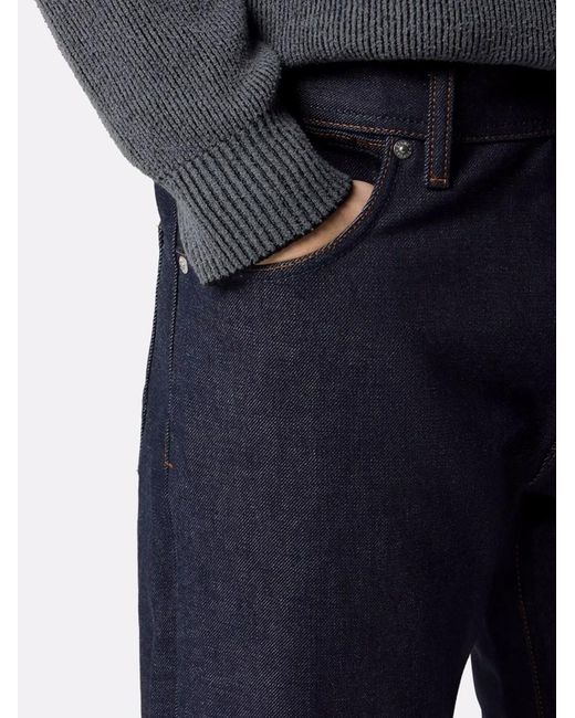Stone Island Blue Denim-Raw' Jeans for men