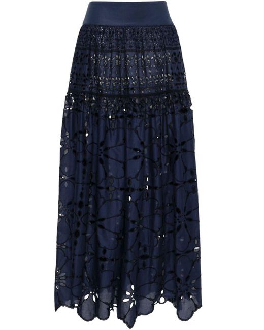Ermanno Scervino Blue Long Skirt