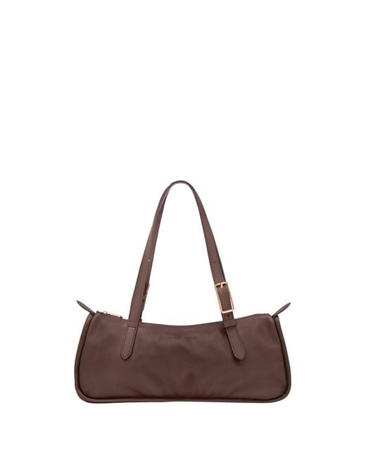 Longchamp Brown 'Looong' Large Shoulder Bag