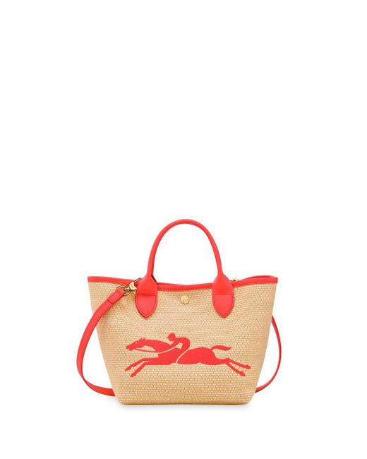Longchamp Pink `Le Panier Pliage` Small Handbag