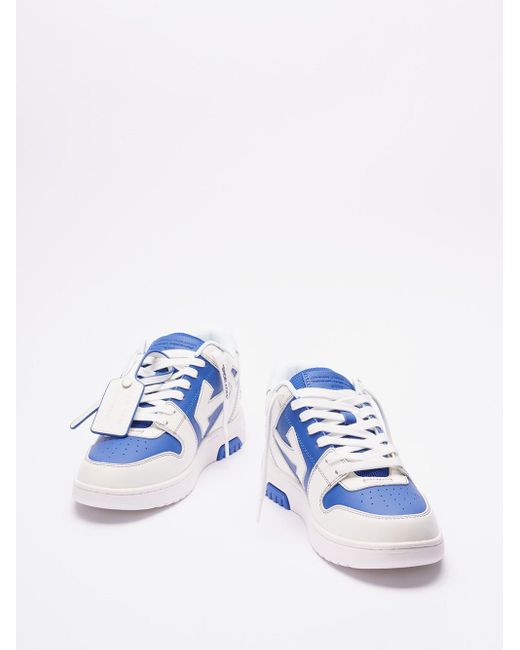 `Out Of Office Calf Leather` Sneakers di Off-White c/o Virgil Abloh in Blue da Uomo