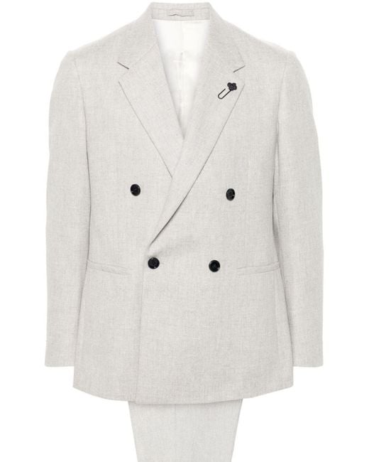 Lardini White 'Feeling' Suit for men