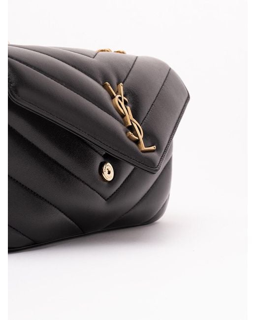 Saint Laurent Black 'Loulou' Small Bag