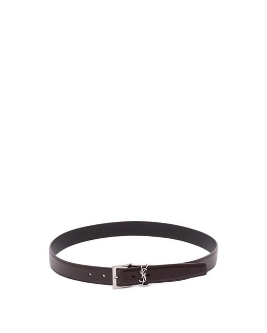 Saint Laurent White Belt for men
