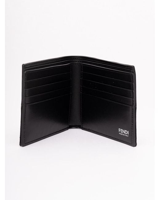 Fendi Black Wallet Bi-Fold for men