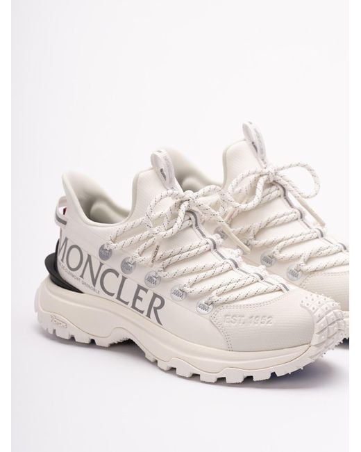 Moncler White 'Trailgrip Lite2' Low-Top Sneakers
